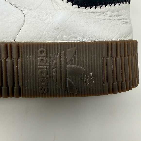 adidas Samba Platform – All Leather – White/ Black with Brown Gum Sole - Picture 4 of 8